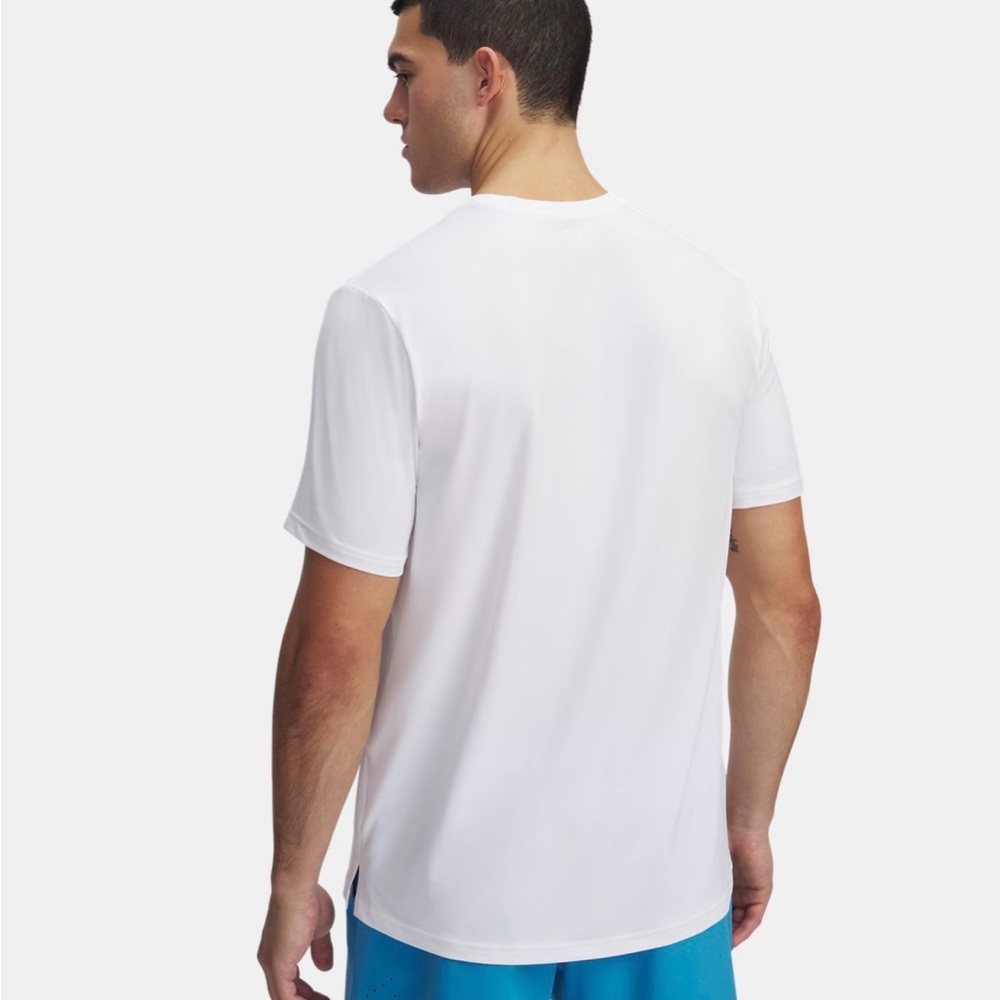 NWT Under Armour Rush Vanish Energy SS White T-Shirt 1383973 - Picture 3 of 9